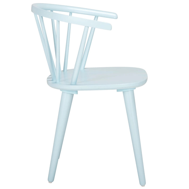 Chaise à dossier fuseau courbé