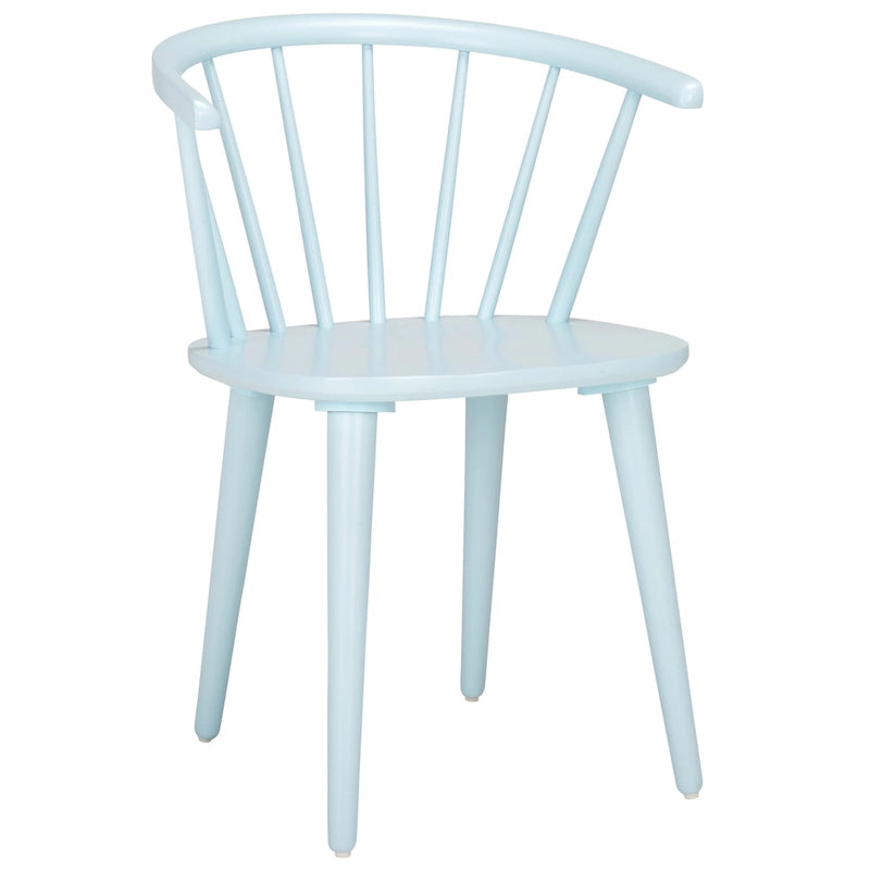 Chaise à dossier fuseau courbé